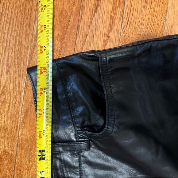 Biker pants ID/Entity by Lord &Taylor real leather riding‎ black woman’s size 10 - Picture 4 of 6